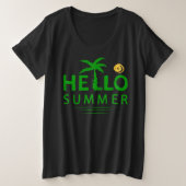 Hallo Sommer Große Größe T-Shirt (Design vorne)