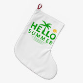 Hallo Sommer Großer Weihnachtsstrumpf (Vorderansicht (hängend))