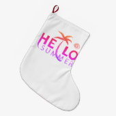 Hallo Sommer Großer Weihnachtsstrumpf (Vorderansicht (hängend))