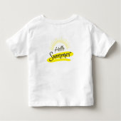 Hallo Sommer! Happy Sun Smiley Tropical Palm Kleinkind T-shirt (Rückseite)