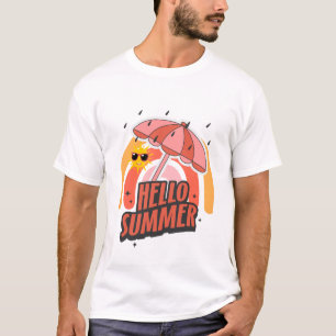 Hallo Sommer – Helle & Lustige Gestaltung T-Shirt