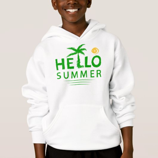Hallo Sommer Hoodie (Vorderseite)