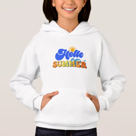 Hallo Sommer Hoodie (Vorderseite)