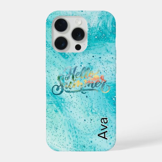 Hallo Sommer iPhone Hülle (Rückseite)