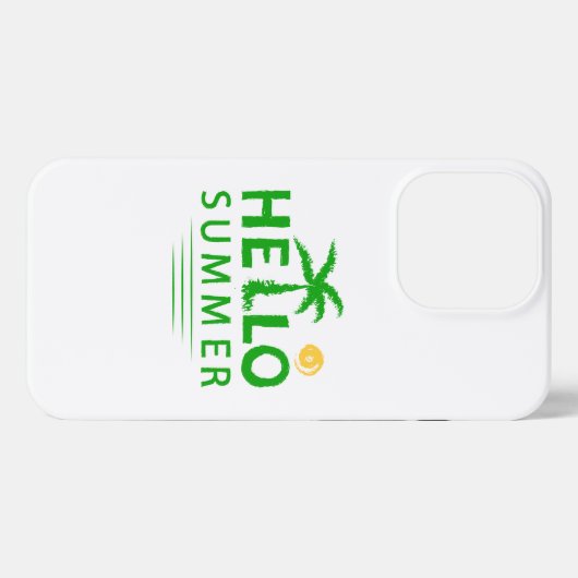Hallo Sommer iPhone Hülle (Rückseite (Horizontal))