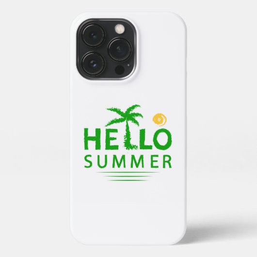Hallo Sommer iPhone Hülle (Rückseite)
