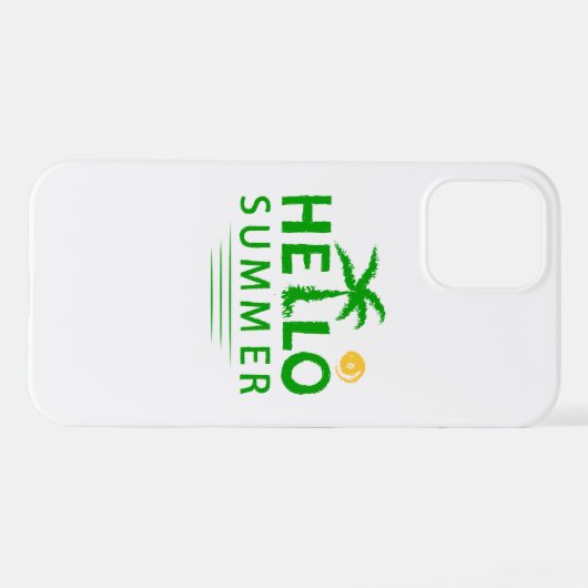 Hallo Sommer iPhone Hülle (Rückseite (Horizontal))