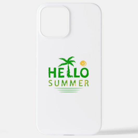 Hallo Sommer iPhone Hülle (Rückseite)