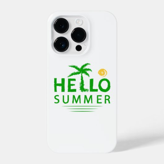Hallo Sommer iPhone Hülle (Rückseite)
