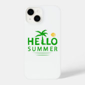 Hallo Sommer iPhone Hülle (Rückseite)