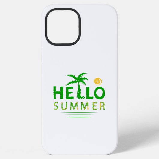 Hallo Sommer iPhone Hülle (Rückseite)