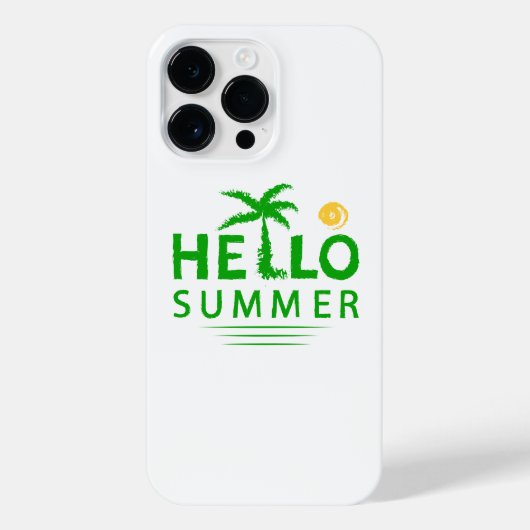 Hallo Sommer iPhone Hülle (Rückseite)