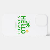 Hallo Sommer iPhone Hülle (Rückseite (Horizontal))