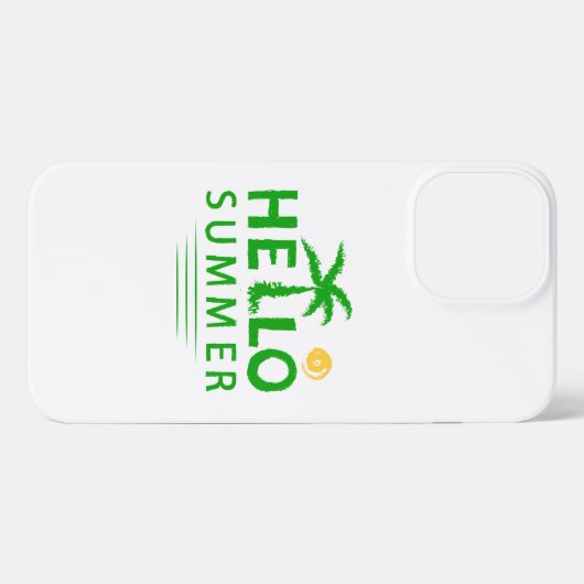 Hallo Sommer iPhone Hülle (Rückseite (Horizontal))