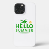 Hallo Sommer iPhone Hülle (Rückseite)