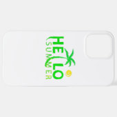 Hallo Sommer iPhone Hülle (Hinten horizontal)