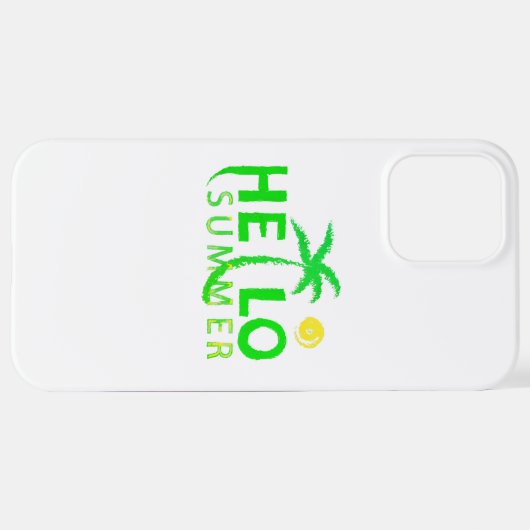 Hallo Sommer iPhone Hülle (Hinten horizontal)