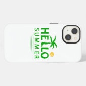 Hallo Sommer iPhone Hülle (Rückseite (Horizontal))