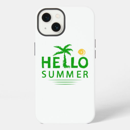 Hallo Sommer iPhone Hülle (Rückseite)