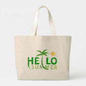 Hallo Sommer Jumbo Stoffbeutel (Rückseite)