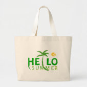 Hallo Sommer Jumbo Stoffbeutel (Vorne)