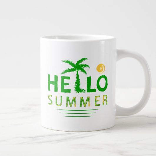 Hallo Sommer Jumbo-Tasse (Rechts)