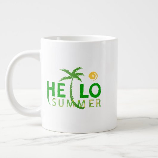 Hallo Sommer Jumbo-Tasse (Links)