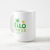 Hallo Sommer Kaffeetasse (Vorderseite Links)