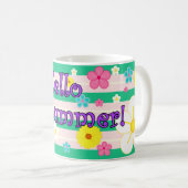 Hallo Sommer! Kaffeetasse (VorderseiteRechts)
