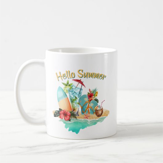 Hallo Sommer Kaffeetasse (Links)