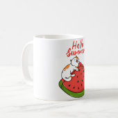 Hallo Sommer Kaffeetasse (Vorderseite Links)