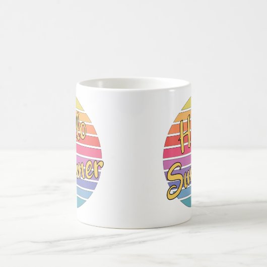 Hallo Sommer Kaffeetasse (Mittel)