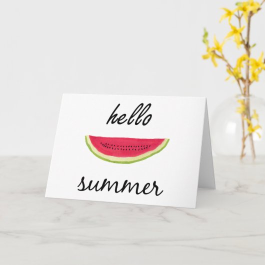 Hallo Sommer Karte (Gelbe Blume)