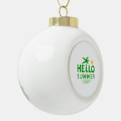 Hallo Sommer Keramik Kugel-Ornament (Links)