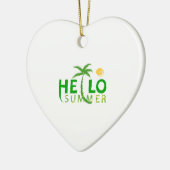 Hallo Sommer Keramik Ornament (Links)