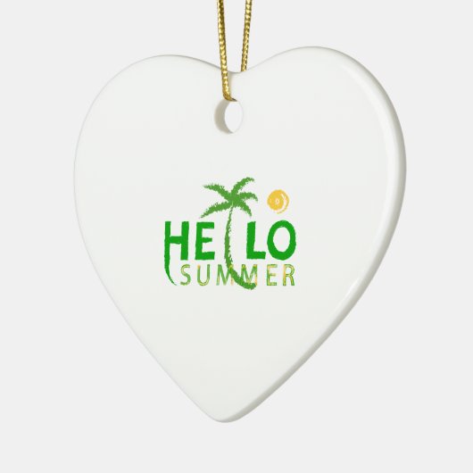 Hallo Sommer Keramik Ornament (Links)