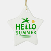 Hallo Sommer Keramik Ornament (Rechts)