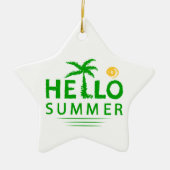 Hallo Sommer Keramik Ornament (Vorne)