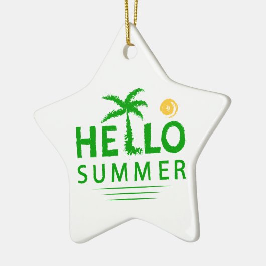 Hallo Sommer Keramik Ornament (Links)
