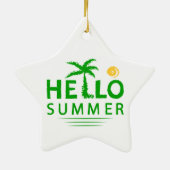 Hallo Sommer Keramik Ornament (Hinten)
