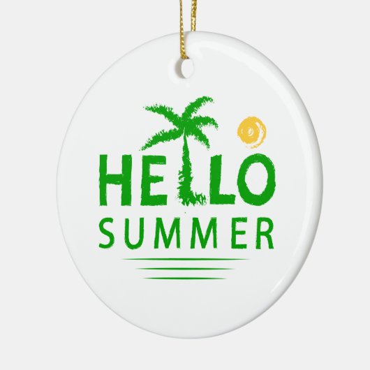 Hallo Sommer Keramik Ornament (Links)