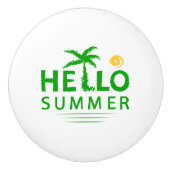 Hallo Sommer Keramikknauf (Vorderseite)