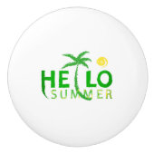 Hallo Sommer Keramikknauf (Vorderseite)