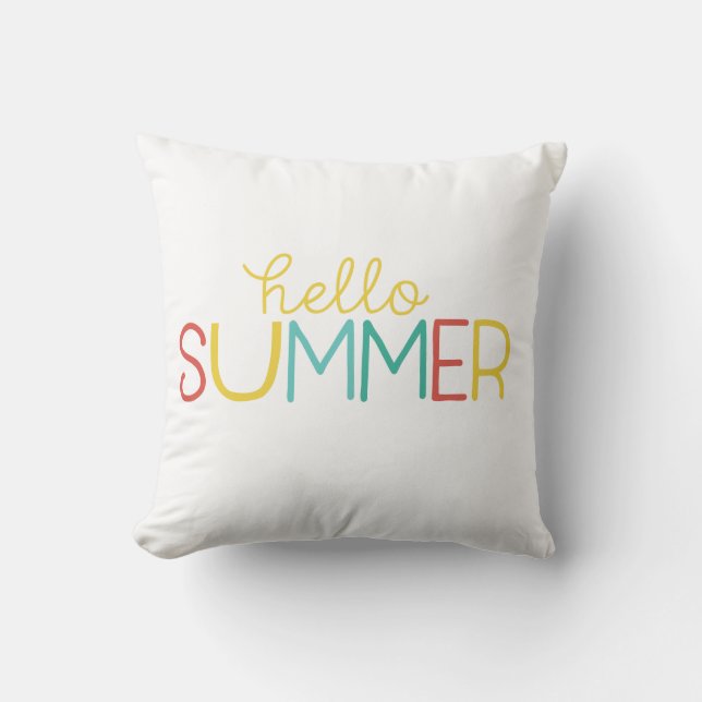 Hallo Sommer Kissen (Vorderseite)