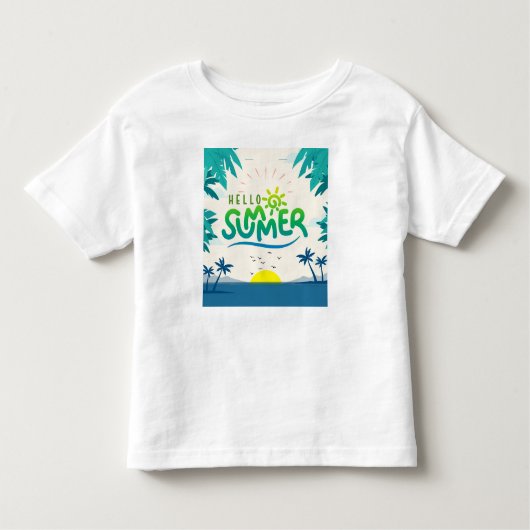Hallo Sommer Kleinkind T-shirt (Vorderseite)
