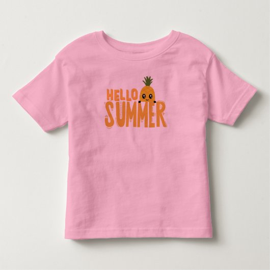 Hallo Sommer Kleinkind T-shirt (Vorderseite)