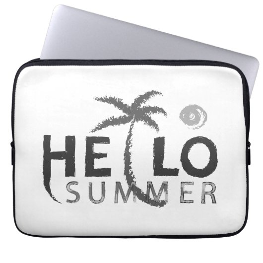Hallo Sommer Laptopschutzhülle (Vorderseite)