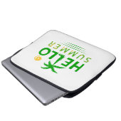 Hallo Sommer Laptopschutzhülle (Vorne Knopf)
