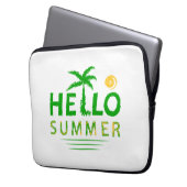 Hallo Sommer Laptopschutzhülle (Vorderseite Links)