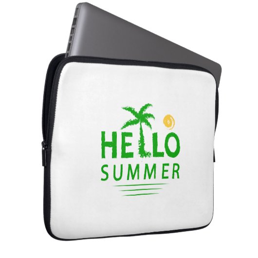 Hallo Sommer Laptopschutzhülle (Vorne Rechts)